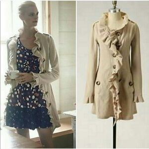 ANTHROPOLOGIE CHARLIE & ROBIN Gumshoe Sweater Coat.